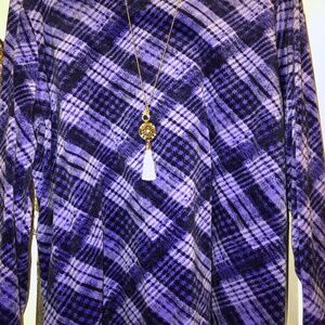 Sing the Blues multi pattern top